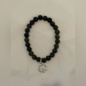 Green Irish Claddagh Bracelet